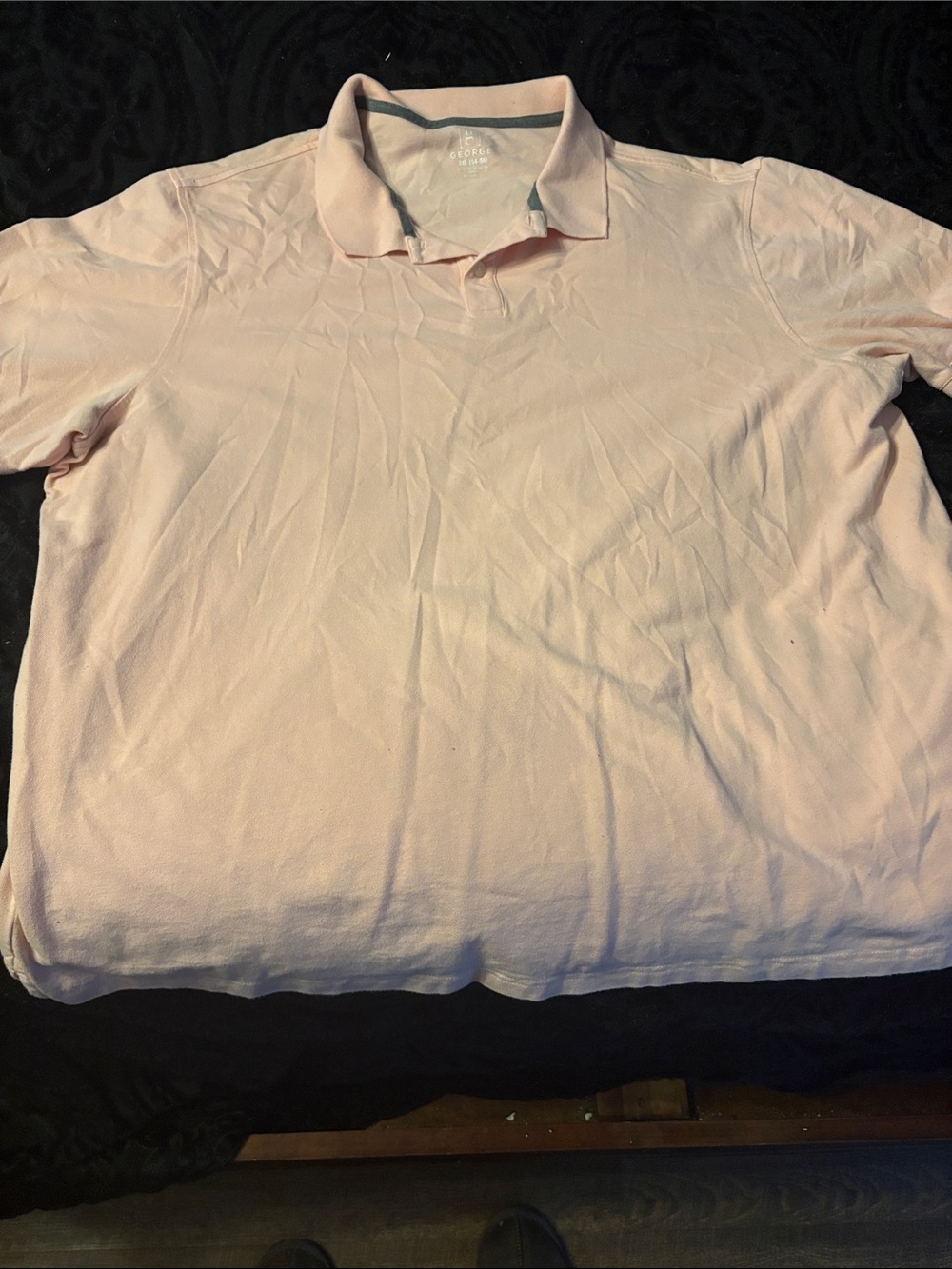 George Men's Light Pink Polo Shirt